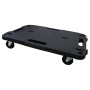 Carrito de transporte PP negro 58x38x12 cm de vidaXL, Carretillas de carga - Ref: Foro24-151831, Precio: 43,83 €, Descuento: %