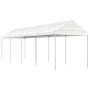 Cenador con techo polietileno blanco 8,92x2,28x2,69 m de vidaXL, Carpas y cenadores - Ref: Foro24-3155504, Precio: 259,75 €, ...