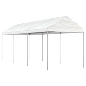 Gazebo with white polyethylene roof 6.69x2.28x2.69 m by vidaXL, Tents and gazebos - Ref: Foro24-3155503, Price: 200,90 €, Dis...