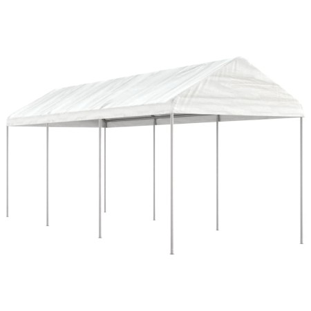 Cenador con techo polietileno blanco 6,69x2,28x2,69 m de vidaXL, Carpas y cenadores - Ref: Foro24-3155503, Precio: 200,67 €, ...