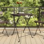 Brown synthetic rattan folding bistro table 55x54x71 cm by vidaXL, Garden tables - Ref: Foro24-319984, Price: 68,33 €, Discou...