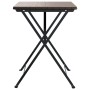 Brown synthetic rattan folding bistro table 55x54x71 cm by vidaXL, Garden tables - Ref: Foro24-319984, Price: 68,33 €, Discou...