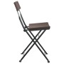 Folding bistro chairs 2 pcs steel and brown synthetic rattan by vidaXL, Garden chairs - Ref: Foro24-319987, Price: 85,33 €, D...