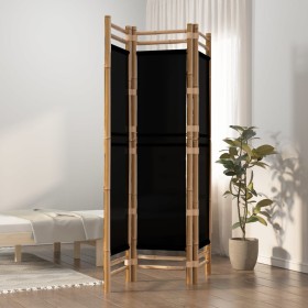 Folding screen with 3 panels bamboo and canvas 120 cm by vidaXL, Room dividers - Ref: Foro24-350627, Price: 71,31 €, Discount: %