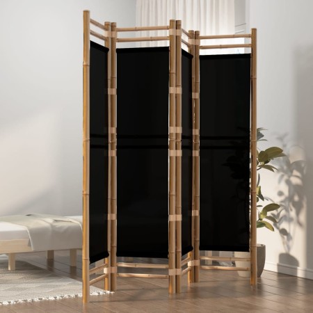 Folding screen with 4 bamboo and canvas panels 160 cm by vidaXL, Room dividers - Ref: Foro24-350628, Price: 91,50 €, Discount: %