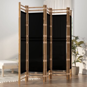 Folding screen with 5 bamboo and canvas panels 200 cm by vidaXL, Room dividers - Ref: Foro24-350629, Price: 110,99 €, Discoun...