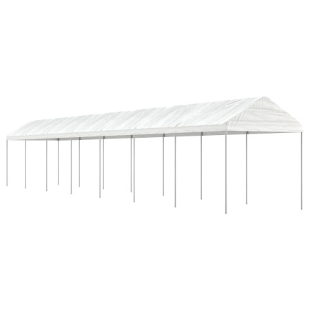 Cenador con techo polietileno blanco 15,61x2,28x2,69 m de vidaXL, Carpas y cenadores - Ref: Foro24-3155507, Precio: 436,57 €,...