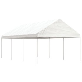 Gazebo with white polyethylene roof 6.69x4.08x3.22 m by vidaXL, Tents and gazebos - Ref: Foro24-3155511, Price: 272,99 €, Dis...