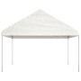 Gazebo with white polyethylene roof 6.69x4.08x3.22 m by vidaXL, Tents and gazebos - Ref: Foro24-3155511, Price: 268,02 €, Dis...