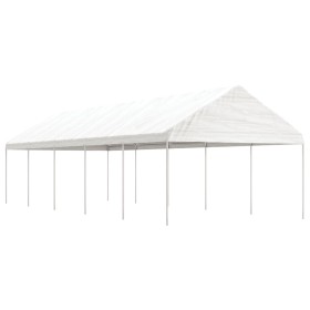 Gazebo with white polyethylene roof 11.15x4.08x3.22 m by vidaXL, Tents and gazebos - Ref: Foro24-3155513, Price: 438,99 €, Di...