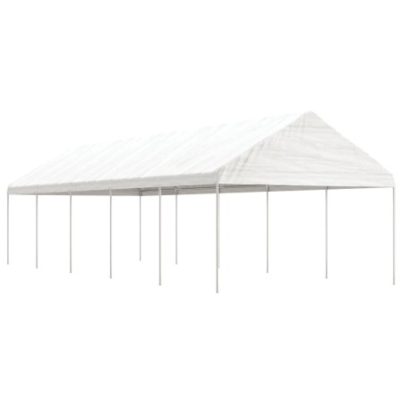 Gazebo with white polyethylene roof 11.15x4.08x3.22 m by vidaXL, Tents and gazebos - Ref: Foro24-3155513, Price: 412,46 €, Di...