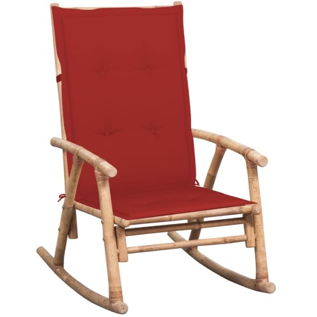 Rocking chair with bamboo cushion by vidaXL, Garden chairs - Ref: Foro24-3063909, Price: 125,42 €, Discount: %