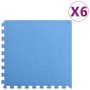 Blue EVA rubber mats 6 pcs 2.16㎡ by vidaXL, Gym equipment mats - Ref: Foro24-92464, Price: 36,83 €, Discount: %