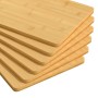 Platos de desayuno 6 uds bambú 35x23x0,8 cm de vidaXL, Platos - Ref: Foro24-352777, Precio: 40,64 €, Descuento: %