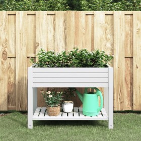 Jardinera alta polipropileno blanco 110x45x79 cm de vidaXL, Maceteros y jardineras - Ref: Foro24-364177, Precio: 195,99 €, De...