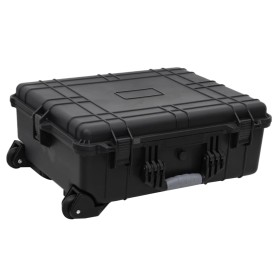 Flight case with PP wheels black 63x50x23 cm by vidaXL, Suitcases - Ref: Foro24-51800, Price: 124,94 €, Discount: %