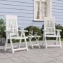 Reclining garden chairs 2 units PP white by vidaXL, Garden chairs - Ref: Foro24-364710, Price: 210,99 €, Discount: %