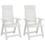 Reclining garden chairs 2 units PP white by vidaXL, Garden chairs - Ref: Foro24-364710, Price: 210,99 €, Discount: %