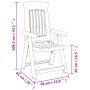 Reclining garden chairs 2 units PP white by vidaXL, Garden chairs - Ref: Foro24-364710, Price: 210,99 €, Discount: %