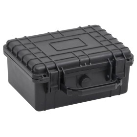 Black PP portable flight case 24x19x11 cm by vidaXL, Camera bags and cases - Ref: Foro24-51794, Price: 24,28 €, Discount: %