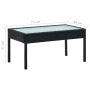 Set de muebles de jardín 4 pzas y cojines ratán sintético negro de vidaXL, Conjuntos de jardín - Ref: Foro24-45788, Precio: 2...