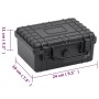 Black PP portable flight case 24x19x11 cm by vidaXL, Camera bags and cases - Ref: Foro24-51794, Price: 24,26 €, Discount: %