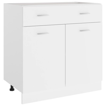 Armario inferior de cocina madera blanco 80x46x81,5 cm de vidaXL, Armarios de cocina - Ref: Foro24-801236, Precio: 87,00 €, D...