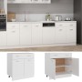 Armario inferior de cocina madera blanco 80x46x81,5 cm de vidaXL, Armarios de cocina - Ref: Foro24-801236, Precio: 87,00 €, D...