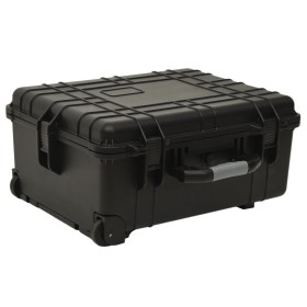 Flight case with PP wheels black 58x45x27 cm by vidaXL, Suitcases - Ref: Foro24-51797, Price: 124,75 €, Discount: %