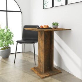 Smoked oak plywood bistro table 60x60x75 cm by vidaXL, Kitchen and dining tables - Ref: Foro24-815102, Price: 46,46 €, Discou...