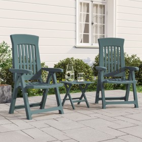 Garden reclining chairs, 2 units, green PP by vidaXL, Garden chairs - Ref: Foro24-364711, Price: 253,99 €, Discount: %