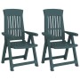 Garden reclining chairs, 2 units, green PP by vidaXL, Garden chairs - Ref: Foro24-364711, Price: 173,42 €, Discount: %