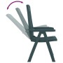 Garden reclining chairs, 2 units, green PP by vidaXL, Garden chairs - Ref: Foro24-364711, Price: 173,42 €, Discount: %