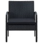 Garden armchair with black synthetic rattan cushion by vidaXL, Garden chairs - Ref: Foro24-45797, Price: 115,54 €, Discount: %