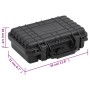 Portable black PP flight case 30x22x10 cm by vidaXL, Camera bags and cases - Ref: Foro24-51793, Price: 23,15 €, Discount: %