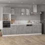 Armario bajo cajón madera ingeniería gris hormigón 80x46x81,5cm de vidaXL, Armarios de cocina - Ref: Foro24-801240, Precio: 1...