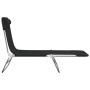 Folding sun loungers 2 units, steel and black textilene by vidaXL, Loungers - Ref: Foro24-360181, Price: 66,55 €, Discount: %