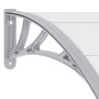 Gray and transparent PC door canopy 120x75 cm by vidaXL, Awnings - Ref: Foro24-144818, Price: 59,40 €, Discount: %