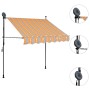 Manual retractable awning with yellow and blue LED 200 cm by vidaXL, Awnings - Ref: Foro24-145850, Price: 73,99 €, Discount: %