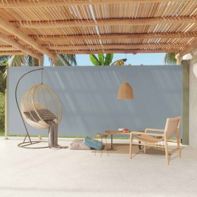 Retractable side awning for patio gray 220x600 cm by vidaXL, Umbrellas - Ref: Foro24-317980, Price: 127,49 €, Discount: %