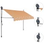 Manual retractable awning with yellow and blue LED 300 cm by vidaXL, Awnings - Ref: Foro24-145852, Price: 82,22 €, Discount: %