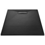 SMC black shower tray 120x70 cm by vidaXL, Shower trays - Ref: Foro24-144783, Price: 171,00 €, Discount: %