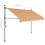 Manual retractable awning with yellow and blue LED 300 cm by vidaXL, Awnings - Ref: Foro24-145852, Price: 82,22 €, Discount: %