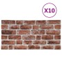 3D-Wandpaneele Brick Design 10 Stück EPS Dunkelbraun von vidaXL, Wandverkleidung - Ref: Foro24-149578, Preis: 183,54 €, Rabat...