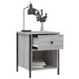 Bedside table made of gray Sonoma engineered wood, 40x42x50 cm. by vidaXL, Nightstands - Ref: Foro24-825939, Price: 44,79 €, ...