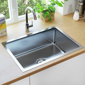 Handmade stainless steel kitchen sink by vidaXL, Sinks - Ref: Foro24-145078, Price: 92,77 €, Discount: %