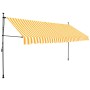 Manual retractable awning with white and orange LED 350 cm by vidaXL, Awnings - Ref: Foro24-145860, Price: 89,82 €, Discount: %