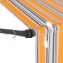 Manual retractable awning with yellow and blue LED 250 cm by vidaXL, Awnings - Ref: Foro24-145851, Price: 89,94 €, Discount: %