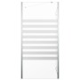 Striped tempered glass bathroom screen 120x68x130 cm by vidaXL, shower doors - Ref: Foro24-146226, Price: 221,36 €, Discount: %