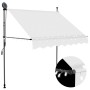 Toldo manual retráctil con LED crema 200 cm de vidaXL, Toldos - Ref: Foro24-145871, Precio: 75,52 €, Descuento: %